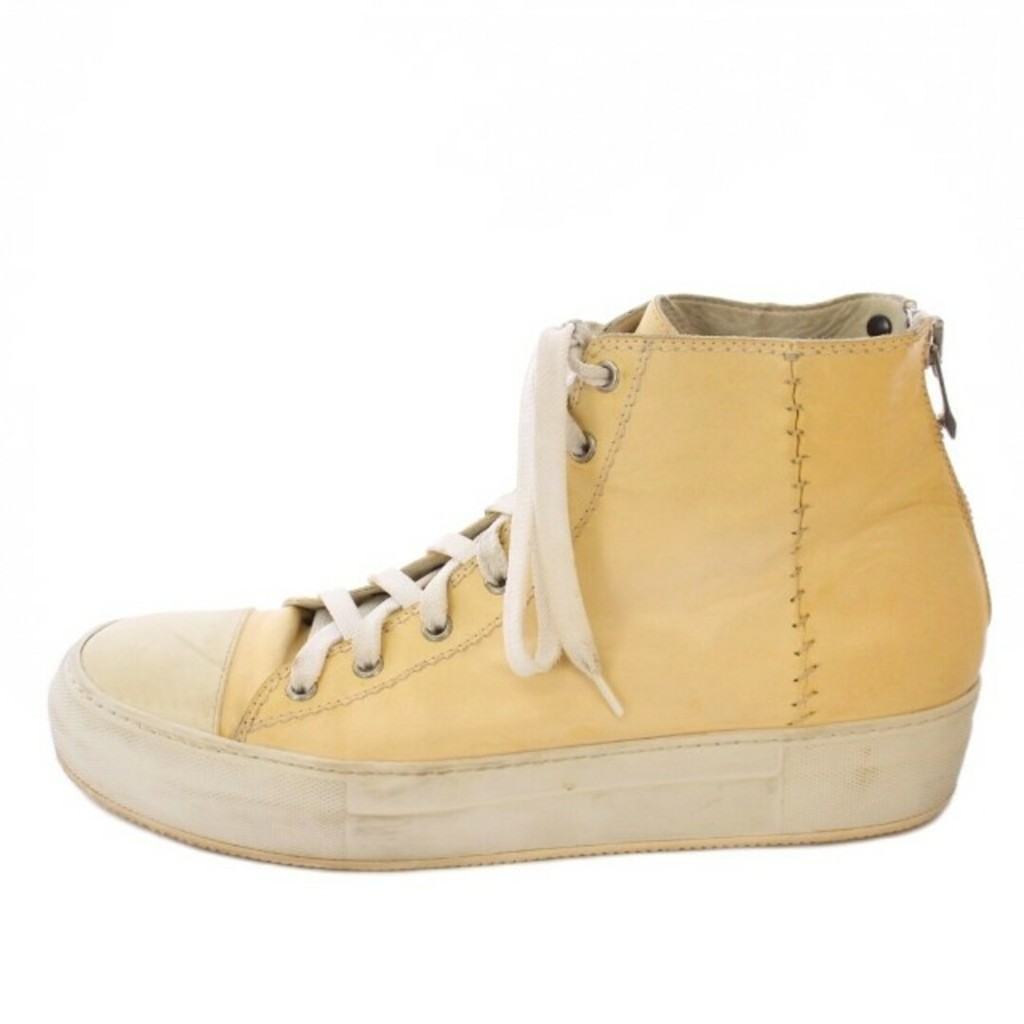 Sneakers leather yellow Direct from Japan Secondhand