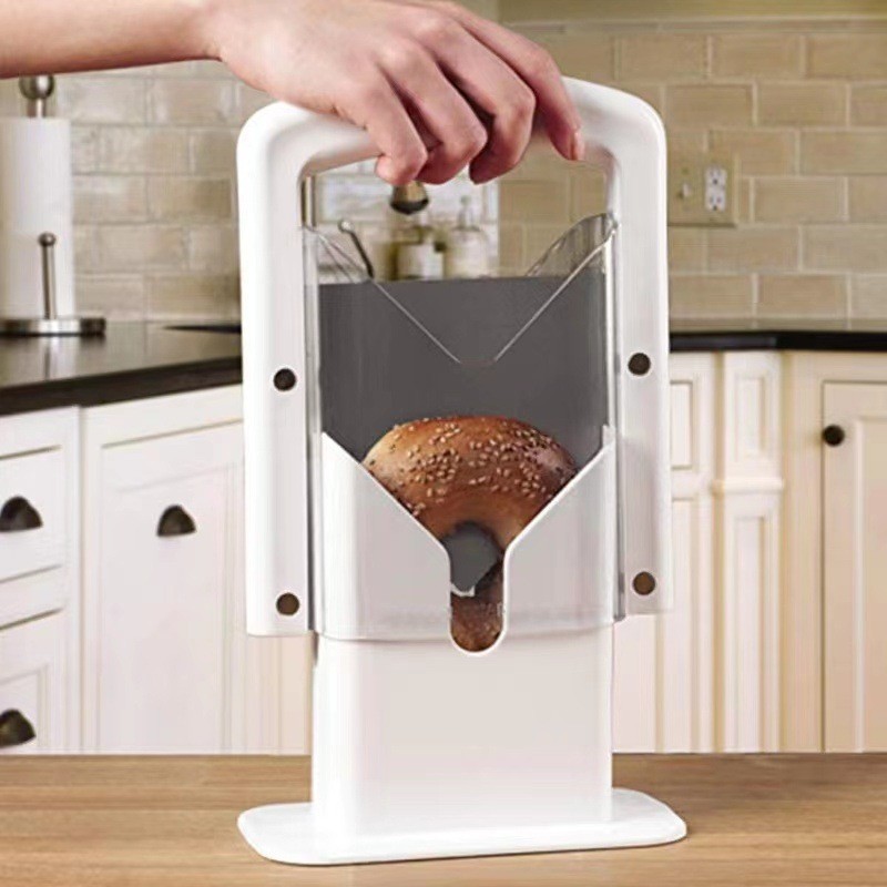 เครื่องตัด Bagel สไตล์กิโยติน Pemobetong Bagel Gaya Guillotine