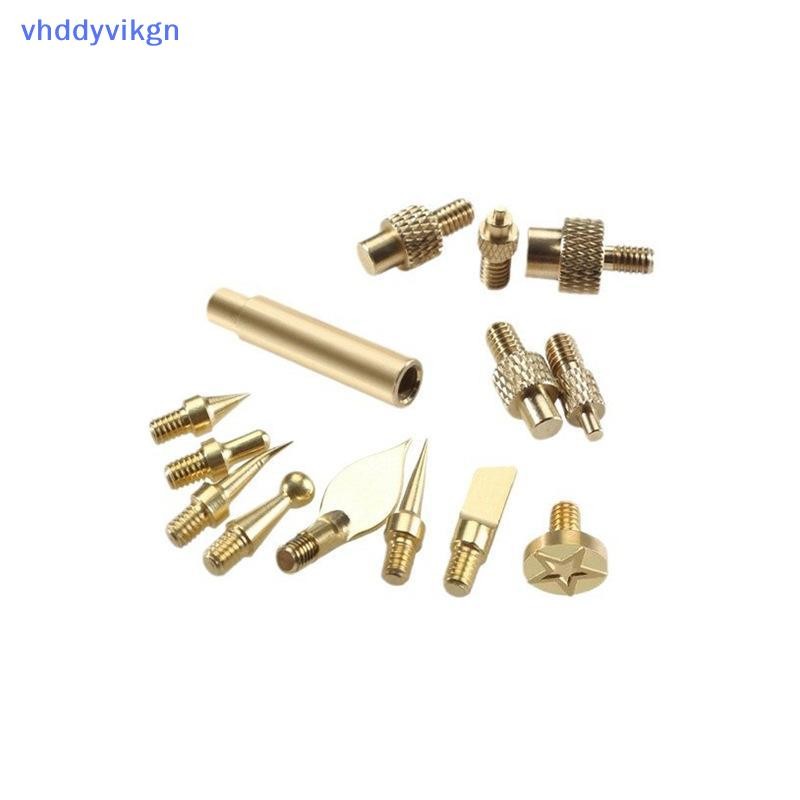VHDD 7 / 9 / 10 ชิ้นหัวเหล็ก Nut M2 M3 M4 M5 M6 M8 ด้ายทองแดงฝังชุดเครื่องมือสําหรับ 3D พลาสติกเครื่