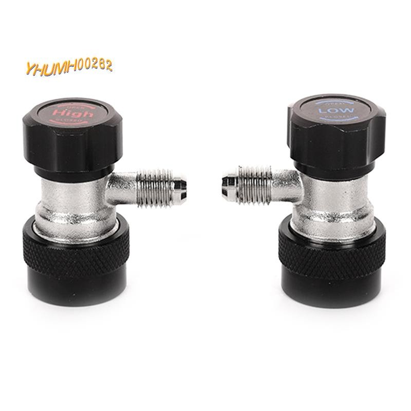 [Bestseller Y2]R134A A/C AC Compressor R-134A Manual Quick Coupler Adapter เครื่องปรับอากาศ 1/4 SAE 