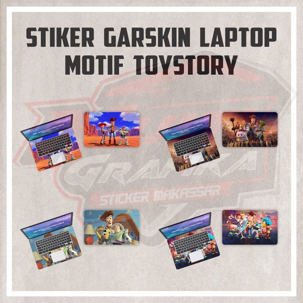 สติ๊กเกอร์ Garskin ตัวป้องกันแล็ปท็อป อุปกรณ์เสริมแล็ปท็อป Toy Story motif สติ๊กเกอร์หลาย