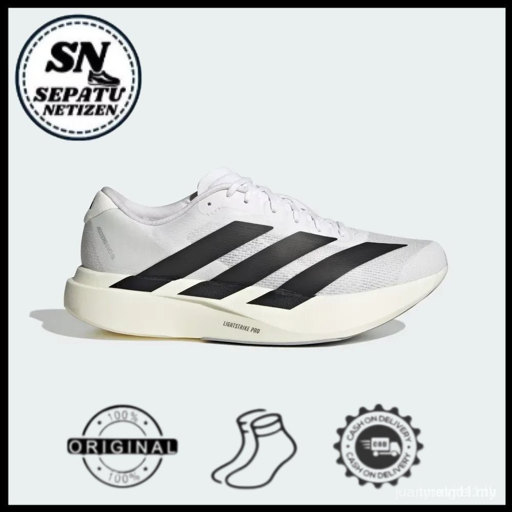 Adizero Evo SL สีขาว สีดํา JH6206 ของแท้