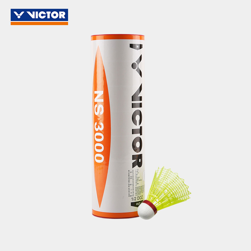 แร็กเก็ตแบดมินตัน VICTOR NS3000 พลาสติกและไนลอน กันลม ทนทาน พร้อมEarn NS2000
