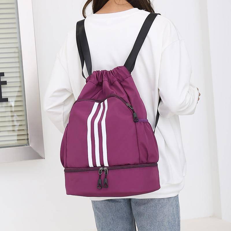 New Drawstring Drawstring Bag Backpack Waterproof Sports Gym Bag Lightweight and Large Capacity Trav