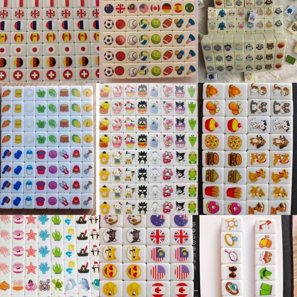 < แกะแกะ > เกมสไตล์เดียวกันไพ่นกกระจอก Consumer สนุก Hello kitty Mahjong Push Push ของเล่นเพื่อการศึ