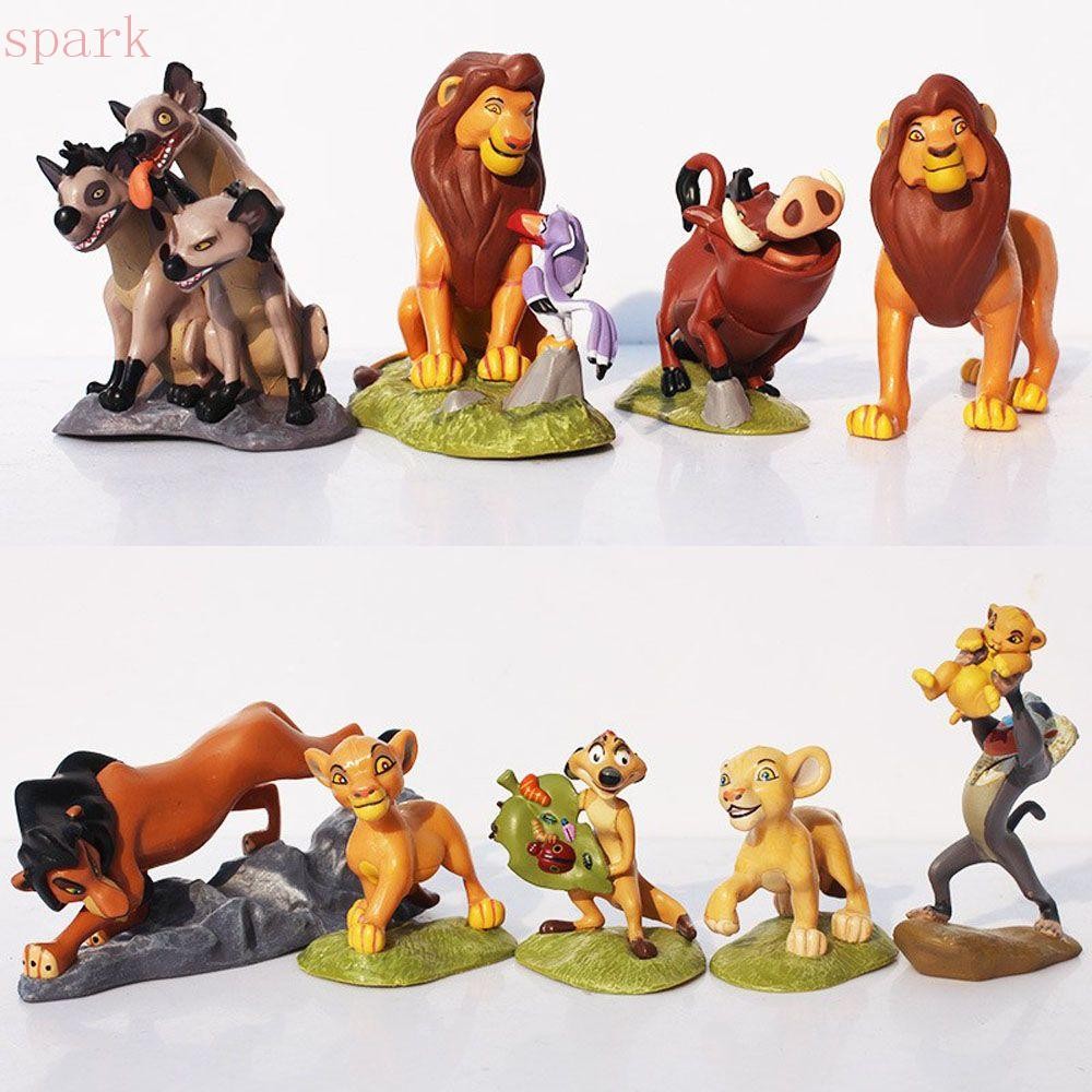 SPARKLE Lion King Simba ตัวเลขการกระทําตุ๊กตาของเล่น Lion King Miniatures PVC ตุ๊กตาเครื่องประดับ