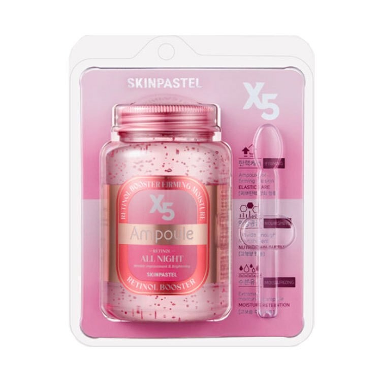 (ของแท้/ฉลากไทย) Skinpastel x5 Retinol Booster Ampoule All Night / Premium Retinol X5 Elastin Cream