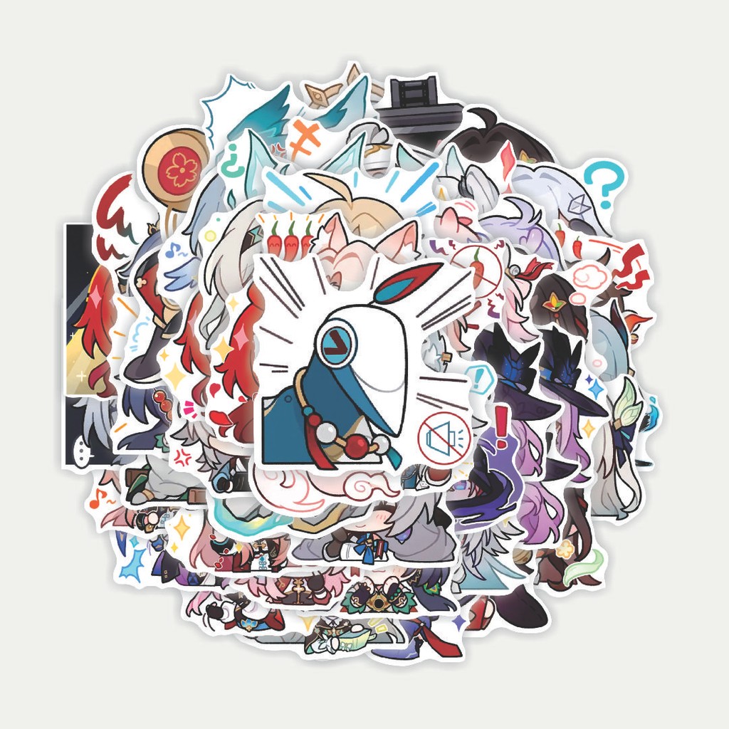 สติ๊กเกอร์แพ็ค Hsr Emotes Collection V2 สติ๊กเกอร์ | สติ๊กเกอร์ TUMBLR | สติ๊กเกอร์แล็ปท็อปสําหรับกร