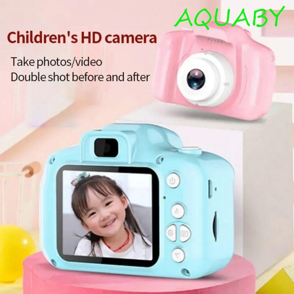 AQUABY Mini Children Camera, X2 ถ่ายรูปเด็ก Mini Digital Camera, Video Camera Kids Camera Selfie Sma