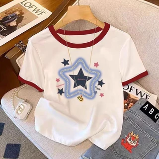 ชุดเซตน่ารักๆคนอ้วนไซส์ใหญ่เสื้อยืดตัวใหม่ที่กำลังเป็นกระแสใน ฤดูร้อนใหม่มีหลายไซส์ให้เลือกมีหลายสีให้เลือกเสื้อสาวอวบชุ