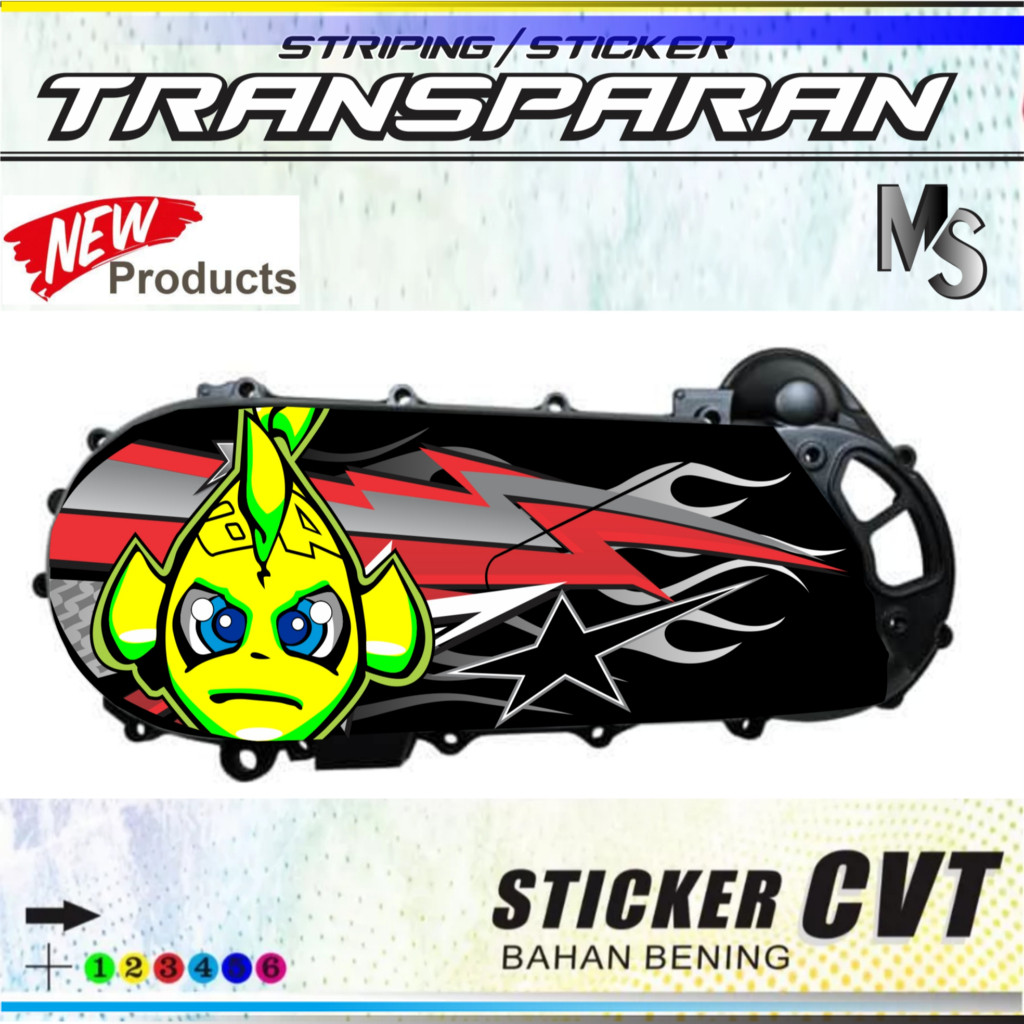 สติ๊กเกอร์หลัง CVT / สติ๊กเกอร์ ALL CVT VARIO KZR LED OLD GEN 1/2 ARAI Y8 DESIGN / CVT