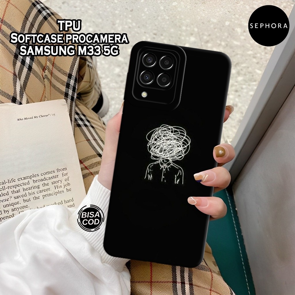 HP เคส Samsung M33 5G รุ่นล่าสุด - เคสความงามแฟชั่น - Samsung M33 5G Softcase - เคสกล้อง Pro - เคส S