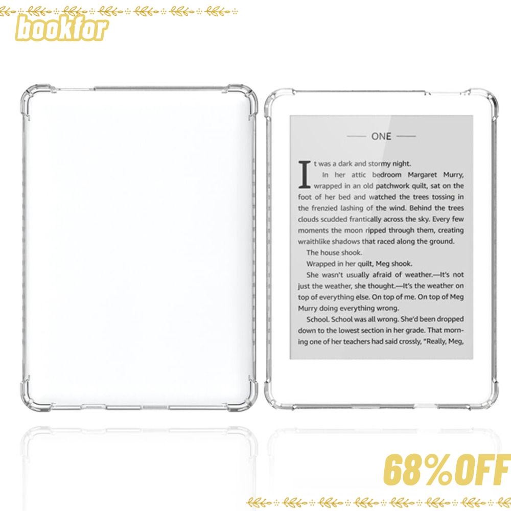 BOOKFOR 6 นิ้ว E-Reader, Air Bag กันกระแทกฝาครอบป้องกัน,คุณภาพสูง TPU Anti-fall เปลือกด้านหลังโปร่งใ