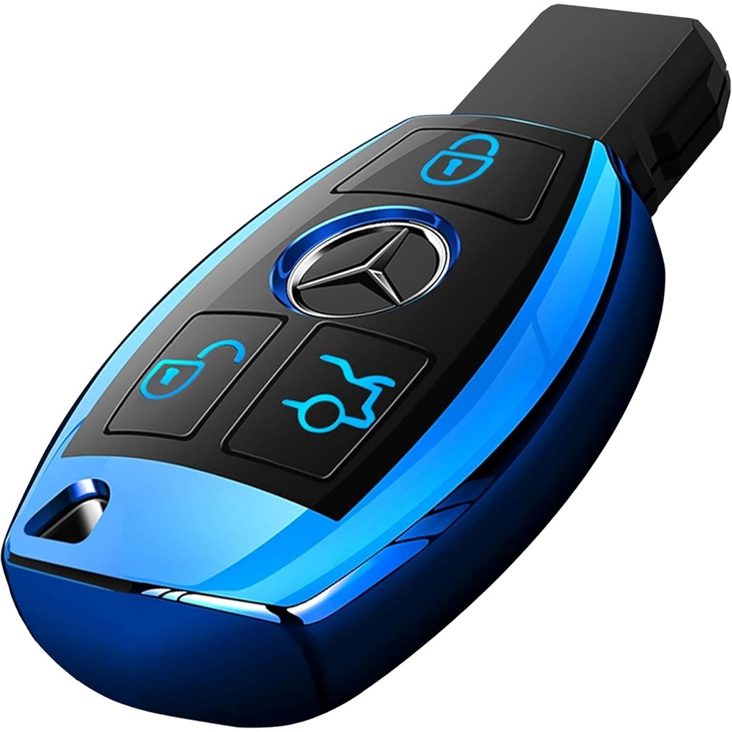 Beetech Mercedes Benz Soft TPU Key Fob Cover - ใช้ได้กับ A, B, C, E, S, M, G, V, CLA, GLA, GLC, GLE,