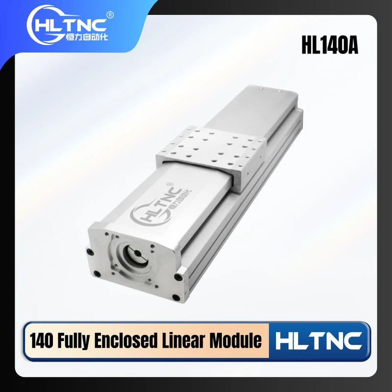 Z แกน Enclosed Linear โมดูล HL140A 140 มม.กันฝุ่นเลื่อนตาราง Linear Stage สําหรับ Nema23 Nema24 CNC 