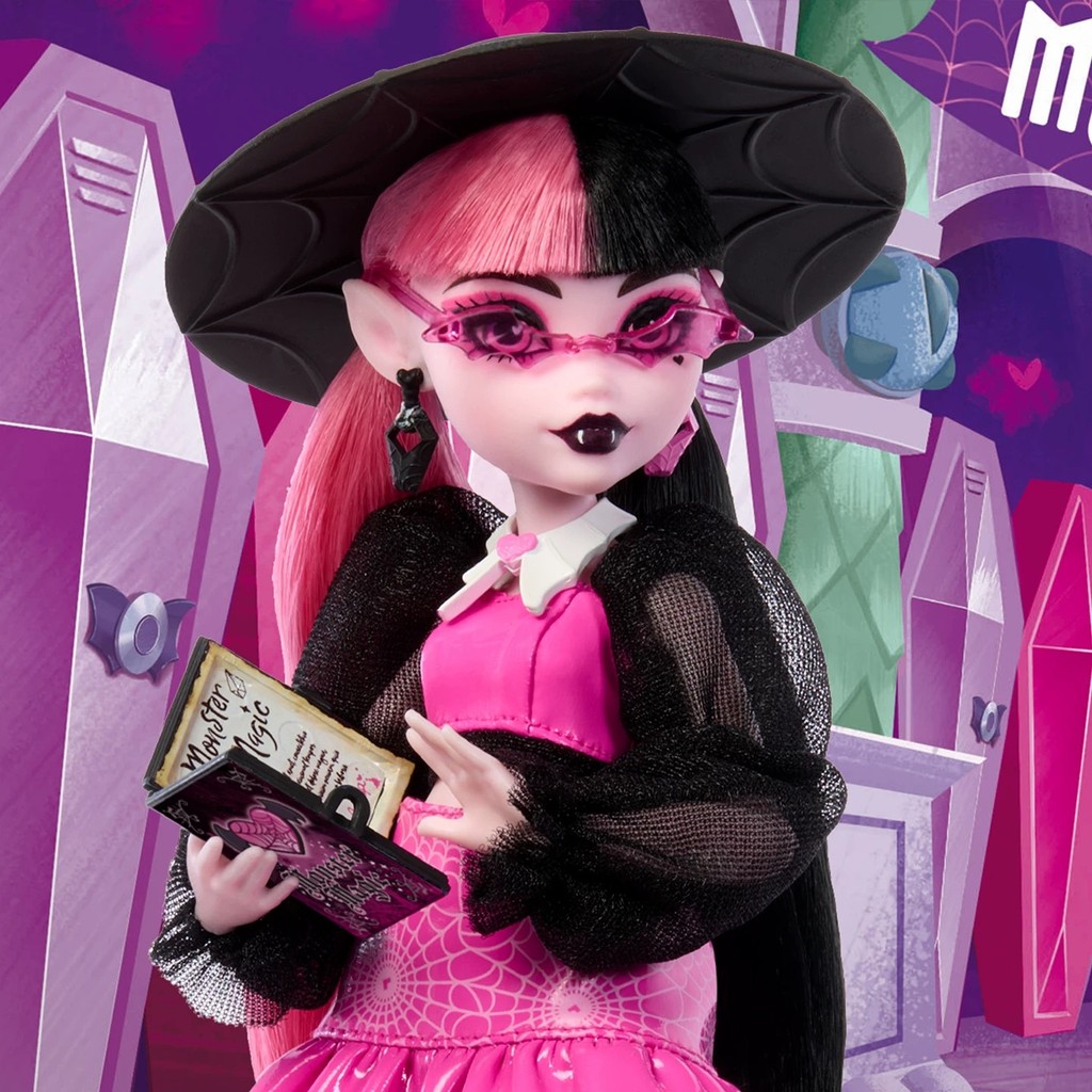 2025 Original Mattel Monster High Dolls Set - Draculaura, Clawdeen Wolf & Cleo De Nile พร้อมอุปกรณ์เ