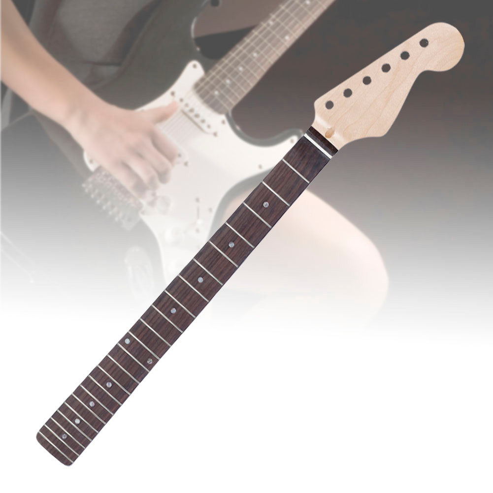 Thooth กีตาร์คอเมเปิ้ลวัสดุ 10 มม.หัวเครื่อง Peg หลุมและไม้ธรรมชาติสีเนื้อ Inlay จุดสําหรับ