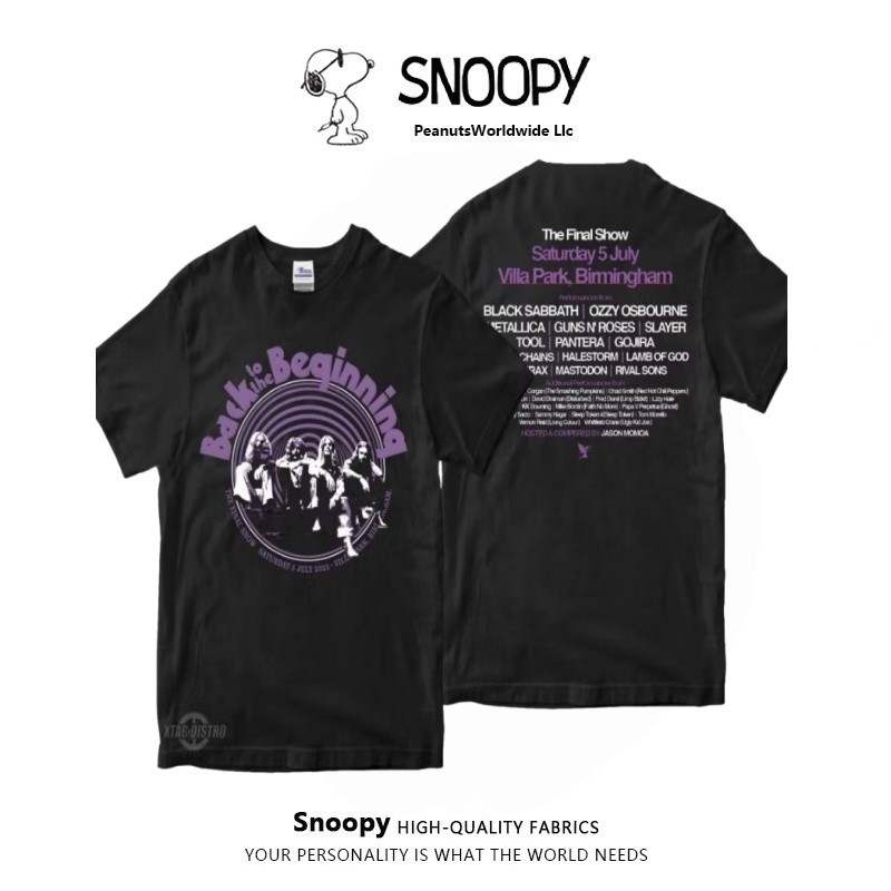 ทีเชิ้ต BLACK SABBATH - กลับไปสู่จุดเริ่มต้น ทีเชิ้ตวงดนตรี black sabbath ozzy osbourne