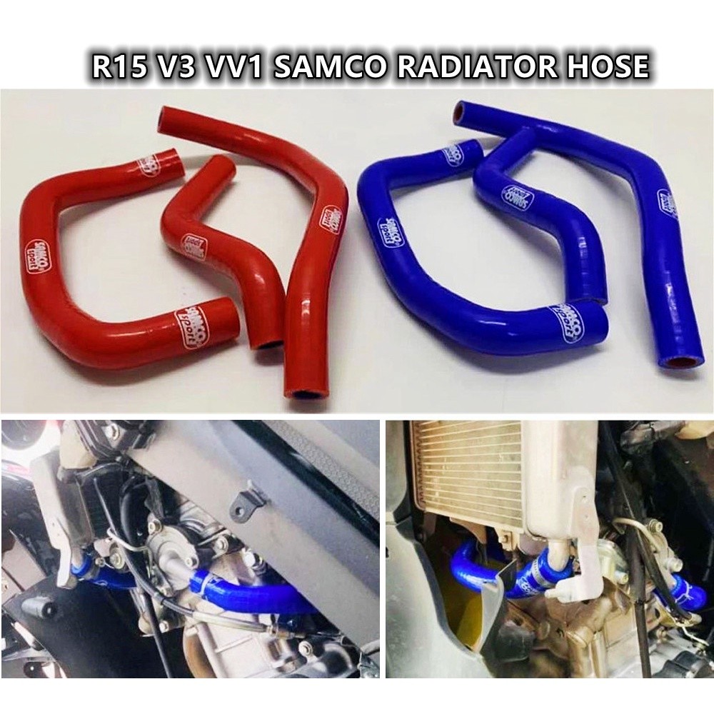 [ ท่อสีแดง / ท่อสีน้ําเงิน ] R15 V3 / R15 V4 / R15M / MT15 SAMCO RADIATOR HOSE PIPE SET
