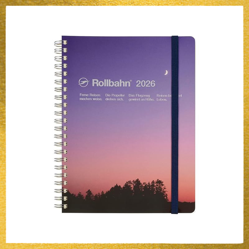 Delphonics 2026 Rollbahn Diary - A5 Monthly Planner (Start from October 2025)Direct from Japan
