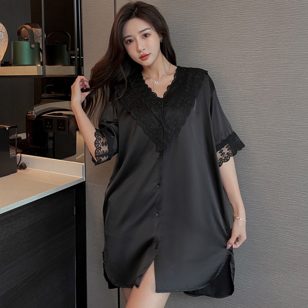 Th French Royal Style Vintage Sweet Princess Lace Pyjamas 22 Black GT XL Shop Lzboi 4 th ✨june299.th