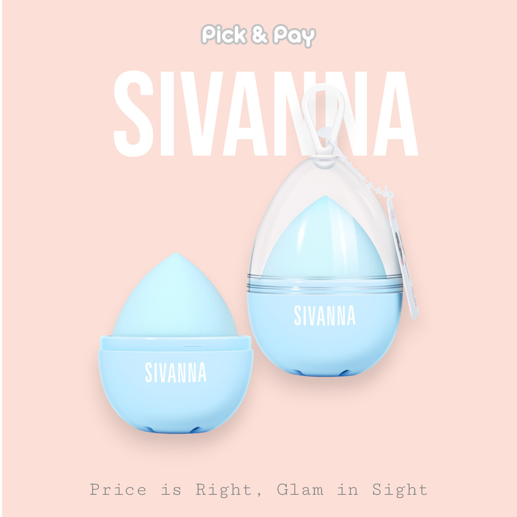 sivanna Colors Boiled Egg Makeup Sponge ฟองน้ำแต่งหน้าทรงไข่ เนื้อนุ่ม (HF40)