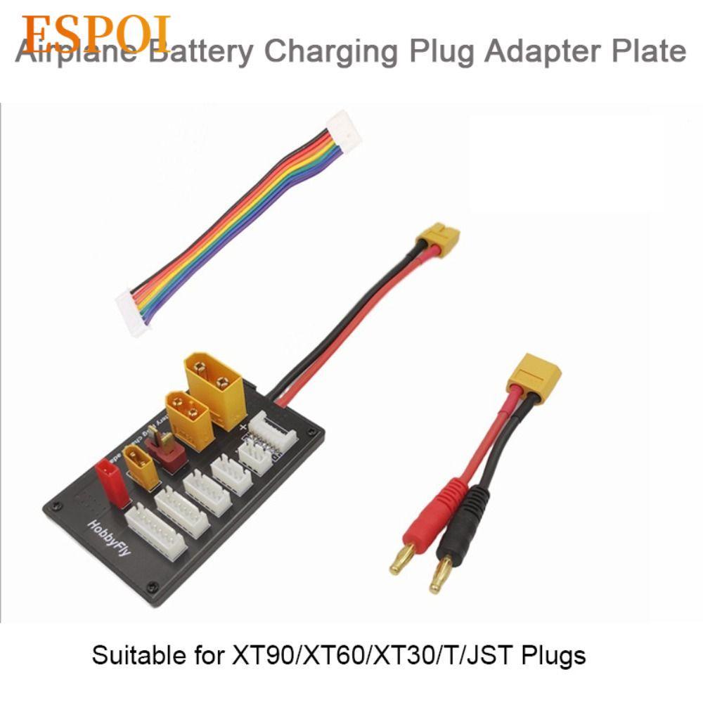 ESPOI Lipo Battery Charger, RC Parts Multi Parallel ชาร์จ, 2-6S XT30 XT60 XT90 JST T Connector แบตเตอรี่ Charger สําหรับ IMAX B6/B6AC IDST Charger RC รถเครื่องบินของเล่น