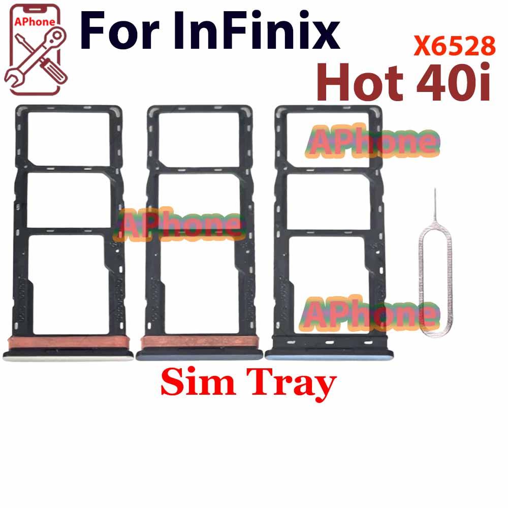 สําหรับ Infinix Hot 40i X6528 X6528B ช่องถาดซิมการ์ด