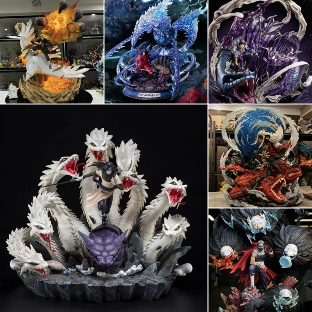 Mystery Box lucky Bag Naruto Figure Gaara Jiraiya Sasuke Gai Bee Sakura Deidara ตุ๊กตาของเล่น Home O