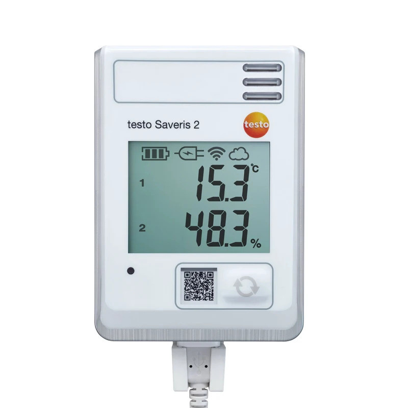 Testo Saveris 2-H1 H2-WiFi สําหรับอุณหภูมิภายนอกและความชื้น Probe Data Recorder ห้องผ่าตัดอุณหภูมิ -