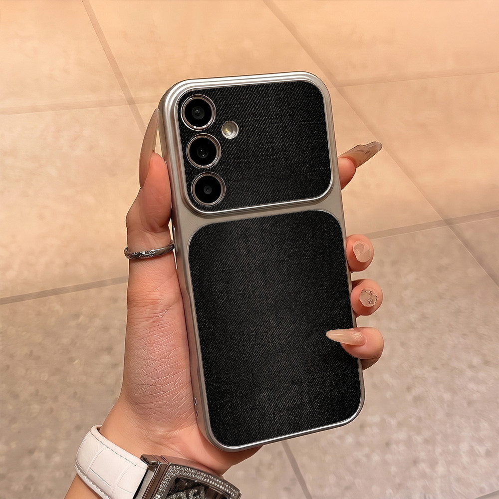 COD เคสนิ่มลายหนังแกะสีพื้น For Samsung A17 A07 A27 A37 A53 A35 A15 A26 A36 A06 A16 A24 A34 A25 A53 S23 S25 S26 S24Ultra