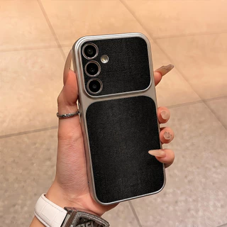 COD เคสนิ่มลายหนังแกะสีพื้น For Samsung A17 A07 A27 A37 A53 A35 A15 A26 A36 A06 A16 A24 A34 A25 A53 S23 S25 S26 S24Ultra