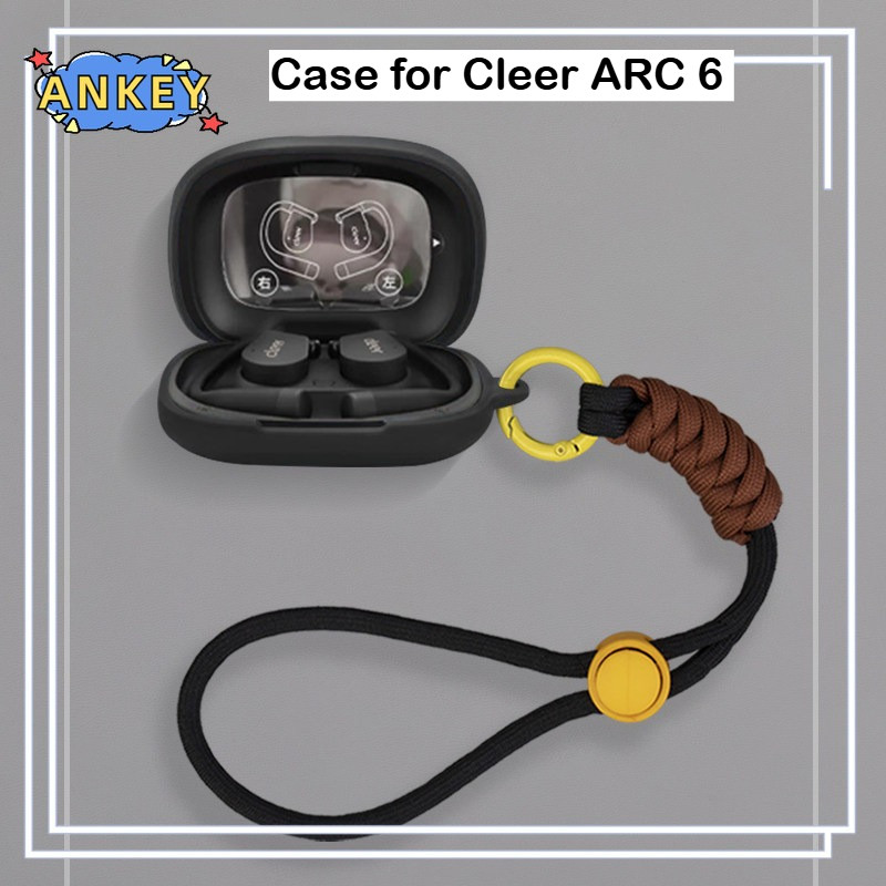 Case for Cleer ARC 6 Protective Case Nylon Lanyard Soft Cover for Cleer ARC 6 Shells Washable Housin