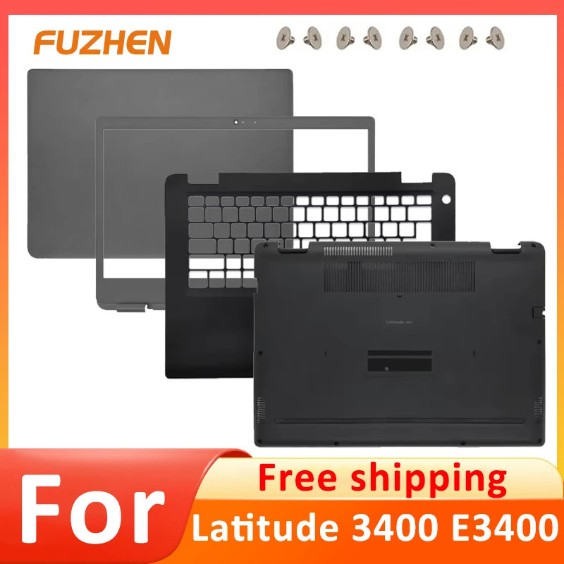 * ใหม่สําหรับ Latitude 3400 E3400 แล็ปท็อปปกหลัง LCD/ด้านหน้า/Palmrest/ด้านล่างกรณี 0H02YK 0F66TD 0N
