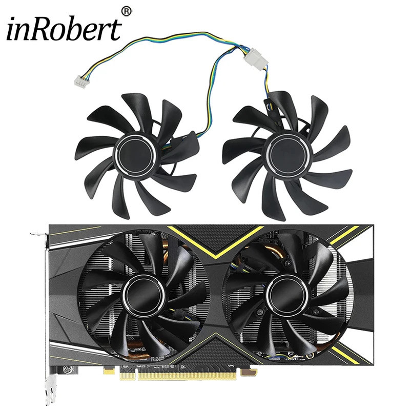 *85mm T129215SU RX5600 XT การ์ดพัดลมสําหรับ ASrock RX 5600 XT Challenger กราฟิกการ์ดสําหรับเล่นเกม C
