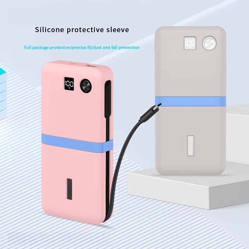 สําหรับ Anker 20000mAh 87W/A1383 ชาร์จแบบพกพาซิลิโคนนุ่มสําหรับ Anker 20000mAh 87W Power Bank กันกระ