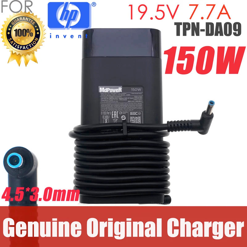 TPN-DA09 ของแท้ 917649-850 776620-001 19.5V 7.7A อะแดปเตอร์ AC สําหรับ HP TPN-LA09 Q173 Q174 ZBOOK 1