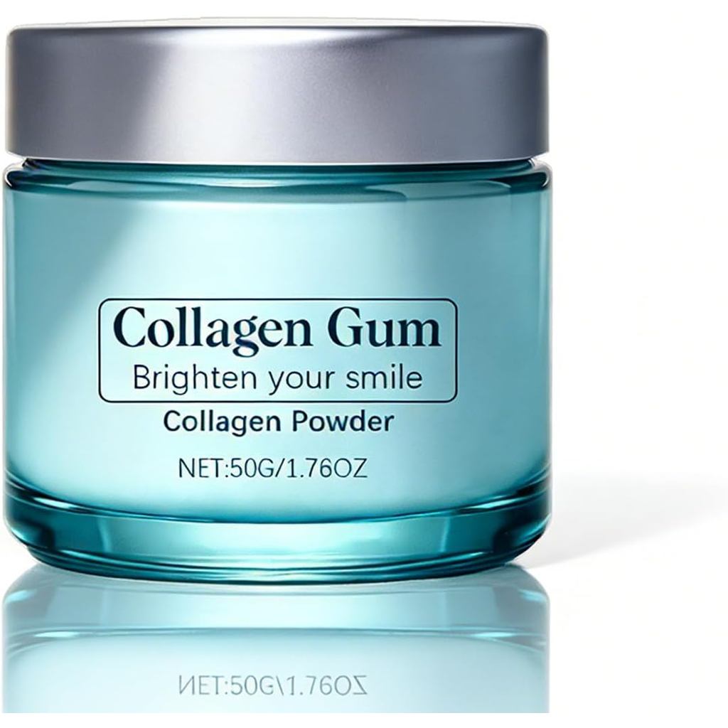 Oral Care Tooth Powder with Collagen & Hydroxyapatite - Natural Formula to Strengthen Enamel, Refres