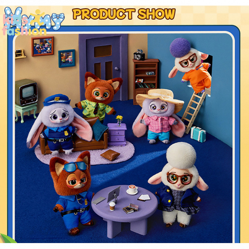Zootopia Blind Box Plush Keychain – Moo Baby พวงกุญแจสัตว์น่ารัก Blind Box Series ของขวัญสะสม