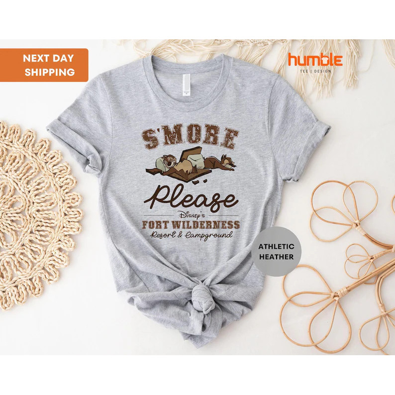 S’More Please, Chip N’ Dale Shirt, Disney Happy Camper T-shirt, Fort Wilderness Resort And Campround