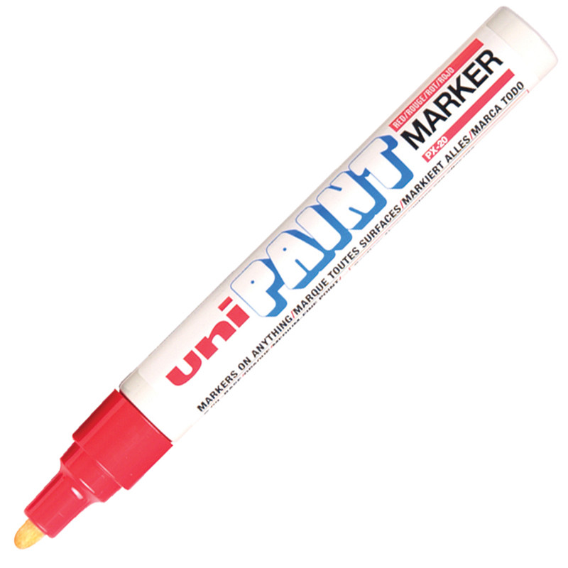 UNI ปากกาเพ้นท์ รุ่น PX-20 สีแดง ขนาด 2.2-2.8 มม.