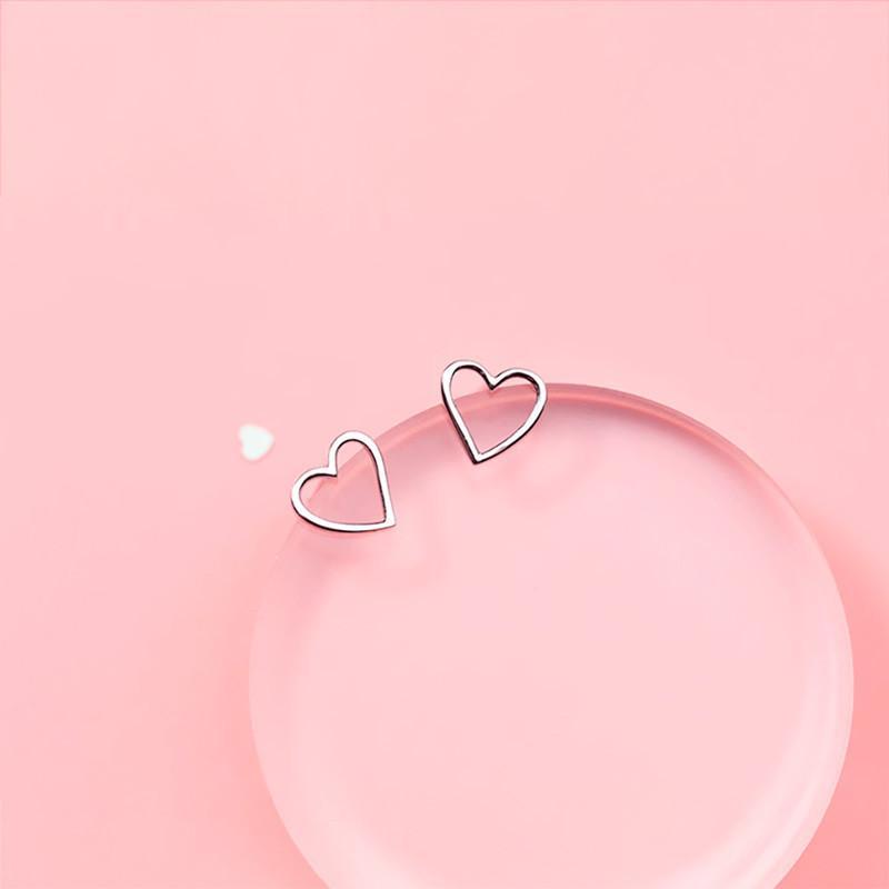 Mellow Heart Earrings ต่างหูเงินแท้ S925 [MERCELO]