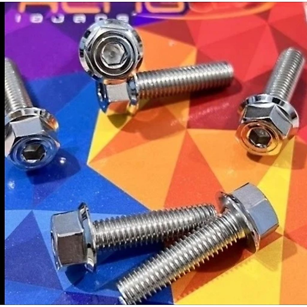 HEXAGON PROBOLT BOLT 2 KEY HENG STAINLESS CHROME M8Bu15 M8Bu25 M8Bu30 M8Bu40 ต้นฉบับประเทศไทย HENG