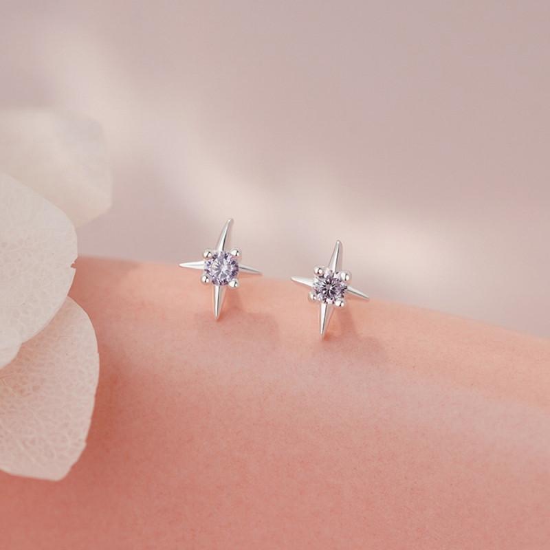 North Star Earrings ต่างหูเงินแท้ S925 [MERCELO]