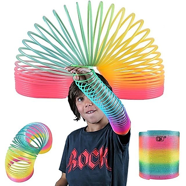 ของเล่นเด็ก Rainbow spring สปริงเรนโบว์ สปริงสายรุ้ง