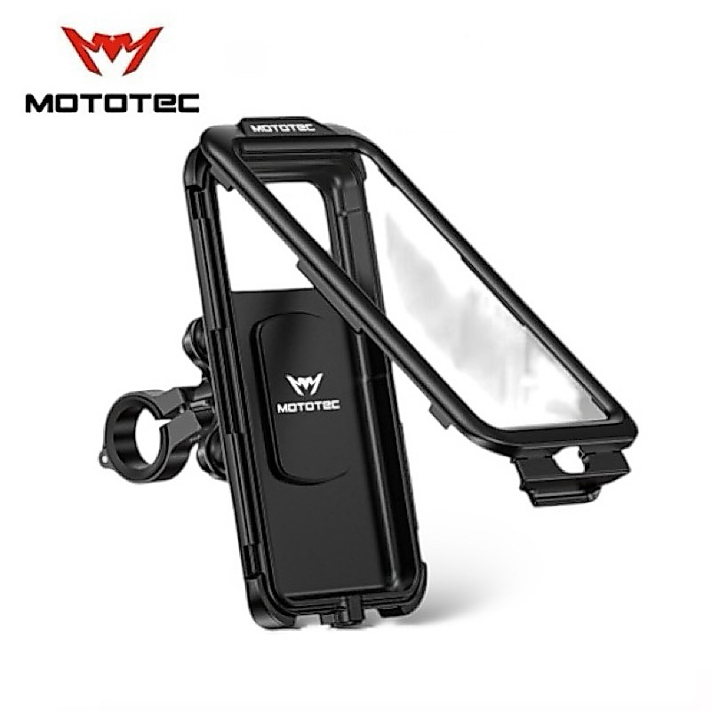 MOTOTEC MT-WP02 Plus Waterproof ที่จับมือถือกันฝน ที่ใส่โทรศัพท์มือถือกันน้ำ กันฝน สำหรับมอเตอร์ไซด์ พร้อมระบบกันสะเทือน