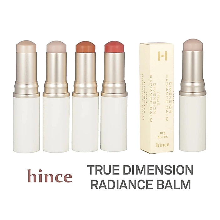 Hince True Dimension Radiance Balm 10g (Clear, Dawn Ray, Tender Room, Shelly Pink, Lil Mauve, Light, Gleaming)