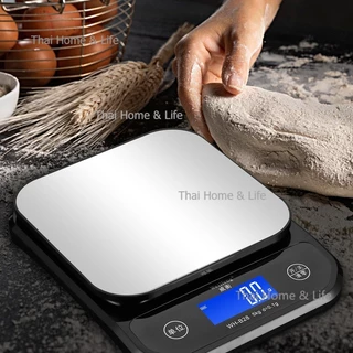 WH-B28 ตาชั่งดิจิตอลอิเล็กทรอนิกส์สำหรับครัวขนาด 5kg/0.1g หรือ 10kg/0.1g แสดงผล LCD กันน้ำได้เต็มที่ ทำจากสแตนเลส