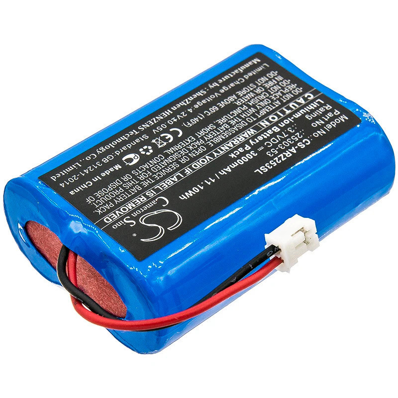 แบตเตอรี่ 3.7V 3000mAh 25303-53 สําหรับคอนโทรลเลอร์ท่อ Argos Omega Zen + เครื่องมือ