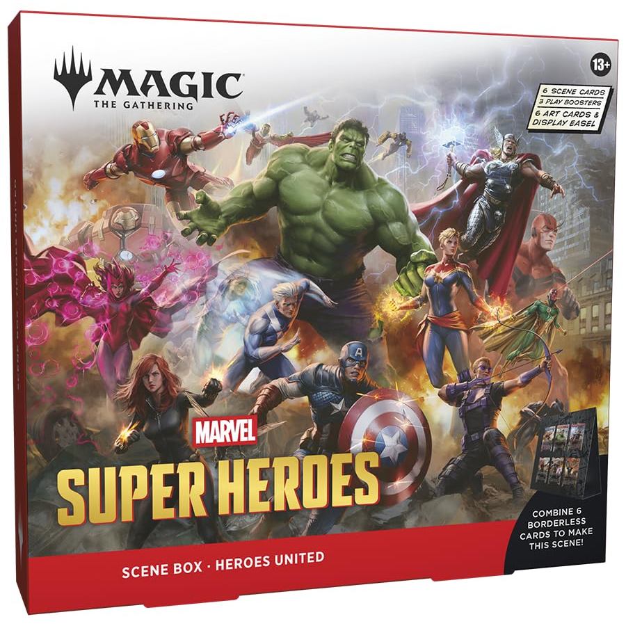Magic: The Gathering | Marvel Super Heroes Scene Box "Heroes United" English Edition MTG Trading Card Wizards of the Coast MSH D53690000